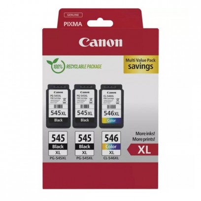 Sada Canon PG-545XL 2ks + CL-546XL černá + barevná