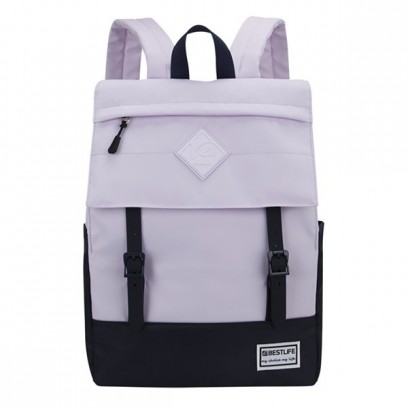 Batoh na notebook 14,1", COL-Buckles, fialový z polyesteru, Bestlife
