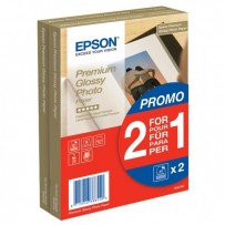 Epson Premium Glossy Photo Paper, foto papír, lesklý, bílý, 10x15cm, 4x6", 255 g/m2, 2x40 ks, C13S042167, inkoustový,promo 1+...
