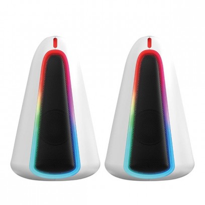 Marvo reproduktory MONKA SG-500, 2.0, 6W, bílé, regulace hlasitosti, RGB podsvícení