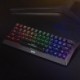 Marvo HECATE 61WR, klávesnice US, herní, Tri-mode, černá, mechanická, Rainbow podsvícení, červené spínače
