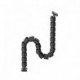 Organizér kabelů, magnetický husí krk, černo-modrý, 1285mm, pro výškově nastavitelné stoly, Powerton
