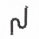 Organizér kabelů, magnetický husí krk, černo-červený, 1285mm, pro výškově nastavitelné stoly, Powerton