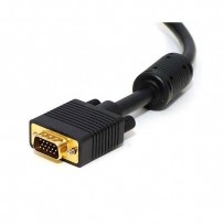 Kabel VGA (D-sub) M- VGA (D-sub) M, 15m, zlacené konektory, stíněný, černá