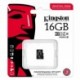 Kingston paměťová karta Industrial C10, 16GB, micro SDHC, SDCIT2/16GBSP, UHS-I U3 (Class 10), V30, A1, pSLC karta