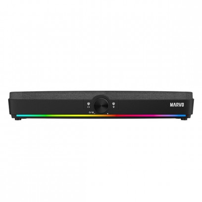 Marvo Soundbar SG-286, 2.0, 10W, černý, regulace hlasitosti, RGB podsvícení, USB/Bluetooth, 60Hz-20kHz
