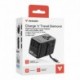 Verbatim, Cestovní adaptér univerzální Charge n Travel 2x USB-C, 2X USB-A + 1x integrovaný kabel USB-C, černá, 100 W