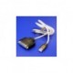 Kabel USB (1.1), USB A M- 25 pin F, 1.5m, černý, IEEE 1284