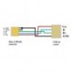 Kabel USB (2.0), USB micro OTG M- USB A OTG F, 0.15m, černý