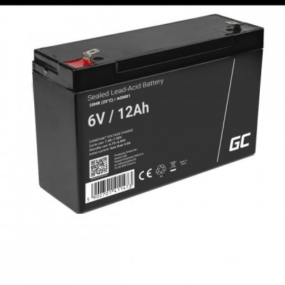 Green Cell AGM baterie 6V 12Ah