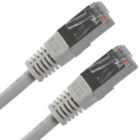 FTP patchcord, Cat.5e, RJ45 M-15m, stíněný, šedý, economy