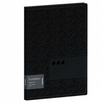 Prezentační katalogová kniha A4 - 20 euroobalů Double Black, černá, 1ks, Berlingo, s vnitřní kapsou