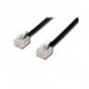 Telefonní kabel, RJ11 M-10m, černý, economy, pro ADSL modem