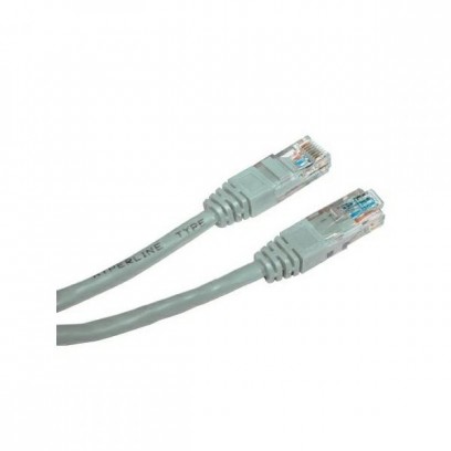 UTP patchcord, Cat.5e, RJ45 M-7m, nestíněný, křížený, šedý, economy, k propojení 2 PC