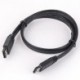 Kabel k hardisku datový eSATA, eSATA M- eSATA M, 1m, černý, 6 Gb/s
