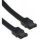 Kabel k hardisku datový eSATA, eSATA M- eSATA M, 0.5m, černý, 6 Gb/s